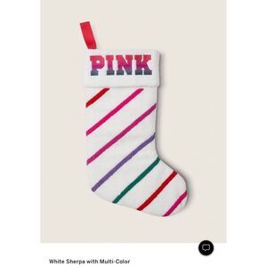 2022 ~ Victoria Secret ~ Pink ~ Recycled Sherpa Stocking ~ Limited Edition ~ NEW
